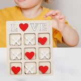 Maxbell Maxbell Wooden Tic TAC Toe Classic Family Game for Kids Adults Families Party Favors