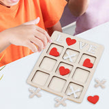 Maxbell Maxbell Wooden Tic TAC Toe Classic Family Game for Kids Adults Families Party Favors