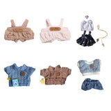 Mini 6 inch Doll Clothes Set Costume Soft for Pendant Doll Age 5-7 8-10 Kids blue smile