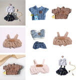 Mini 6 inch Doll Clothes Set Costume Soft for Pendant Doll Age 5-7 8-10 Kids blue smile