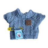 Mini 6 inch Doll Clothes Set Costume Soft for Pendant Doll Age 5-7 8-10 Kids blue smile