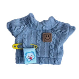 Mini 6 inch Doll Clothes Set Costume Soft for Pendant Doll Age 5-7 8-10 Kids blue smile