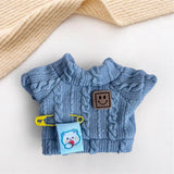 Mini 6 inch Doll Clothes Set Costume Soft for Pendant Doll Age 5-7 8-10 Kids blue smile