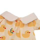 Maxbell Plush Doll Top and Pants DIY Imagination Photo Props Costumes for 17cm Dolls yellow