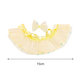 Maxbell Mini 6 inch Doll Clothes Hair Accessories for Dolls Pendant Doll Cloth Dolls yellow