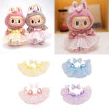 Maxbell Mini 6 inch Doll Clothes Hair Accessories for Dolls Pendant Doll Cloth Dolls yellow