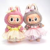 Maxbell Mini 6 inch Doll Clothes Hair Accessories for Dolls Pendant Doll Cloth Dolls yellow