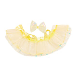 Maxbell Mini 6 inch Doll Clothes Hair Accessories for Dolls Pendant Doll Cloth Dolls yellow