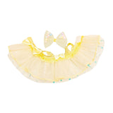 Maxbell Mini 6 inch Doll Clothes Hair Accessories for Dolls Pendant Doll Cloth Dolls yellow