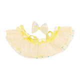 Maxbell Mini 6 inch Doll Clothes Hair Accessories for Dolls Pendant Doll Cloth Dolls yellow