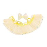 Maxbell Mini 6 inch Doll Clothes Hair Accessories for Dolls Pendant Doll Cloth Dolls yellow