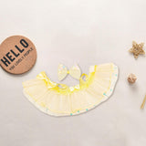 Maxbell Mini 6 inch Doll Clothes Hair Accessories for Dolls Pendant Doll Cloth Dolls yellow