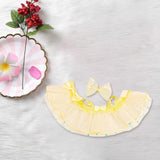 Maxbell Mini 6 inch Doll Clothes Hair Accessories for Dolls Pendant Doll Cloth Dolls yellow
