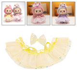 Maxbell Mini 6 inch Doll Clothes Hair Accessories for Dolls Pendant Doll Cloth Dolls yellow