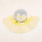 Maxbell Mini 6 inch Doll Clothes Hair Accessories for Dolls Pendant Doll Cloth Dolls yellow