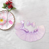 Maxbell Mini 6 inch Doll Clothes Hair Accessories for Dolls Pendant Doll Cloth Dolls violet