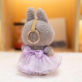 Maxbell Mini 6 inch Doll Clothes Hair Accessories for Dolls Pendant Doll Cloth Dolls violet