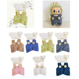 Fashion Dolls Suspender Pants DIY Costume Accessory for 17cm Dolls Baby Doll brown