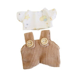 Fashion Dolls Suspender Pants DIY Costume Accessory for 17cm Dolls Baby Doll brown