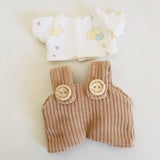 Fashion Dolls Suspender Pants DIY Costume Accessory for 17cm Dolls Baby Doll brown