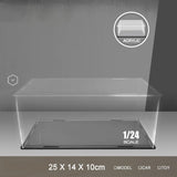 Maxbell Acrylic Display Case Crafts with Base for Souvenirs Cosmetics Action Figures 25cmx14cmx10cm