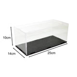 Maxbell Acrylic Display Case Crafts with Base for Souvenirs Cosmetics Action Figures 25cmx14cmx10cm