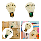 Maxbell Toddlers Busy Board Material with LED Switch Classroom for Toddlers yellow