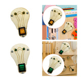 Maxbell Toddlers Busy Board Material with LED Switch Classroom for Toddlers yellow