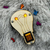 Maxbell Toddlers Busy Board Material with LED Switch Classroom for Toddlers yellow