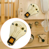 Maxbell Toddlers Busy Board Material with LED Switch Classroom for Toddlers yellow