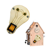 Maxbell Toddlers Busy Board Material with LED Switch Classroom for Toddlers yellow