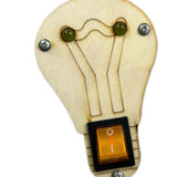 Maxbell Toddlers Busy Board Material with LED Switch Classroom for Toddlers yellow