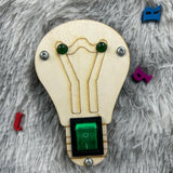 Maxbell Toddlers Busy Board Material with LED Switch Classroom for Toddlers green