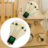 Maxbell Toddlers Busy Board Material with LED Switch Classroom for Toddlers green
