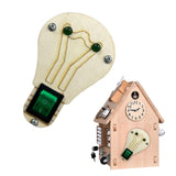 Maxbell Toddlers Busy Board Material with LED Switch Classroom for Toddlers green