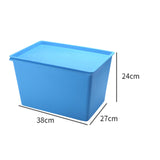 Maxbell Maxbell Toy Storage Organizer Bin Storage Container Bins for Living Room Home Closet Blue 38x27x24cm