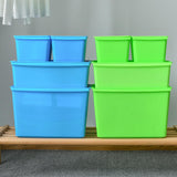 Maxbell Maxbell Toy Storage Organizer Bin Storage Container Bins for Living Room Home Closet Blue 38x27x24cm