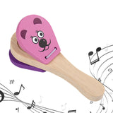 Maxbell Wooden Music Toy Sensory Development Percussion Instruments Toy for Children Pink