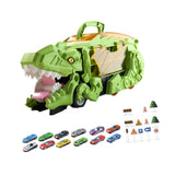 Transforming Dinosaur Toy Dino Transform Toy for Kids Age 2~6 Birthday Gifts Green