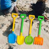 Maxbell 4x Kids Beach Tools Educational Sturdy Beach Spades for Summer Beach Outdoor