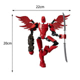 Flexible 13 Jointed Action Figure Toy for Collection Photographing Role Play Red