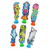 6 Pieces Diving Toys Colorful Fun Swimming Pool Toys for Girls Children Boys