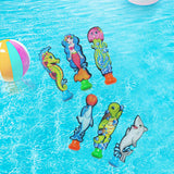 6 Pieces Diving Toys Colorful Fun Swimming Pool Toys for Girls Children Boys