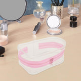 Mini Doll Storage Bag Dustproof PVC Clear Figure Display Bag for Mini Figure Pink