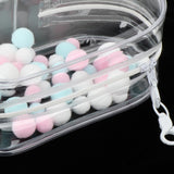 Maxbell Clear Figure Display Bag with Keychain for Showing Off Boxes Doll Collectors clear