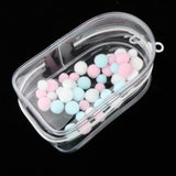 Maxbell Clear Figure Display Bag with Keychain for Showing Off Boxes Doll Collectors clear
