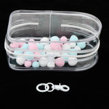 Maxbell Clear Figure Display Bag with Keychain for Showing Off Boxes Doll Collectors clear