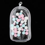 Maxbell Clear Figure Display Bag with Keychain for Showing Off Boxes Doll Collectors clear