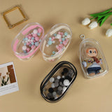 Maxbell Clear Figure Display Bag with Keychain for Showing Off Boxes Doll Collectors clear