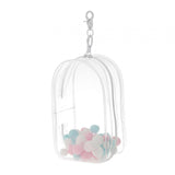 Maxbell Clear Figure Display Bag with Keychain for Showing Off Boxes Doll Collectors clear